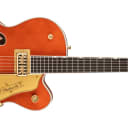 Gretsch G6120TG Players Edition Nashville Hollow Body with String-Thru Bigsby and Gold Hardware, Ebony Fingerboard, Orange Stain