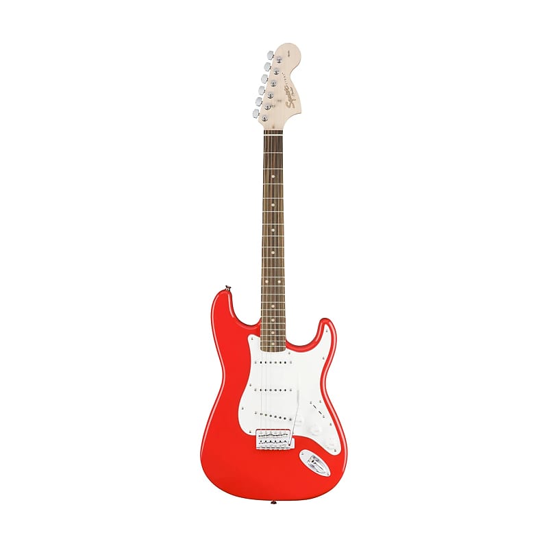 Squier Affinity Stratocaster Electric Guitar, Laurel FB, Race Red