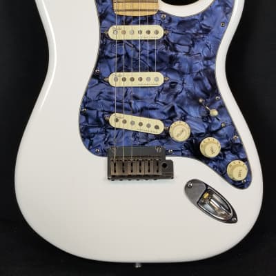 Fender Player Strat Partscaster, USA Hardware, Noiseless Pups, Custom Pickguard & Marilyn Monroe Neck Plate, Polar White image 1