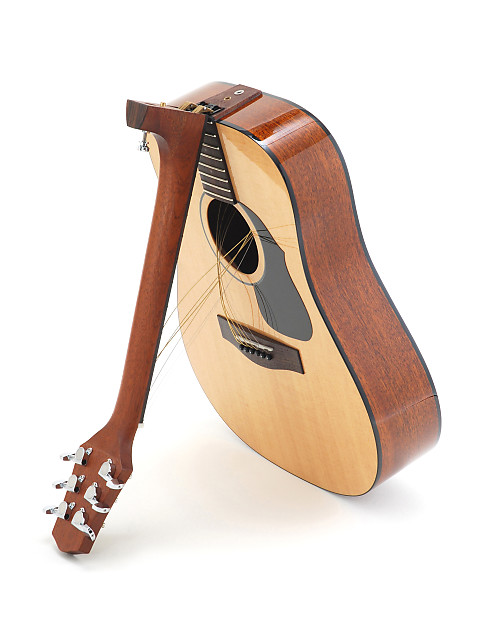 Air travel new arrivals with guitar