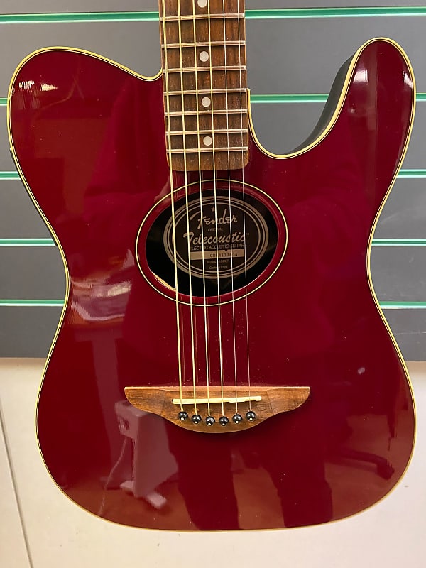 Fender Telecoustic Candy Apple Red Electro Acoustic Guitar