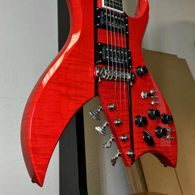 B.C. Rich Custom Shop Bich 10 Supreme 2024 - Transparent Red image 4