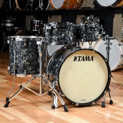 Tama Starclassic 10/12/16/22 4pc. Maple Drum Kit Charcoal Swirl image 1