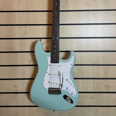 Jozsi Lak S-Style Surf Green Electric Guitar Handmade in Germany Demo Model for sale