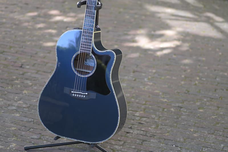 Takamine LTD 2021 Blue Rose - Charcoal Blue Gradation | Reverb