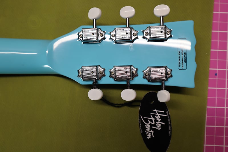 Harley Benton DC-Junior FAT Neck Benton Blue 2021 Amazing