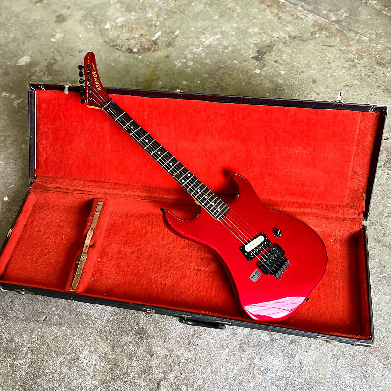 Kramer JK-1000 1985 - CAR candy apple red original vintage MIJ Japan Floyd rose image 1
