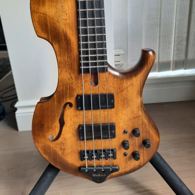 MARLEAUX CONTRA 4 STRING SEMI ACOUSTIC BASS GUITAR NOV/2019 OLD VIOLIN, AGED image 1