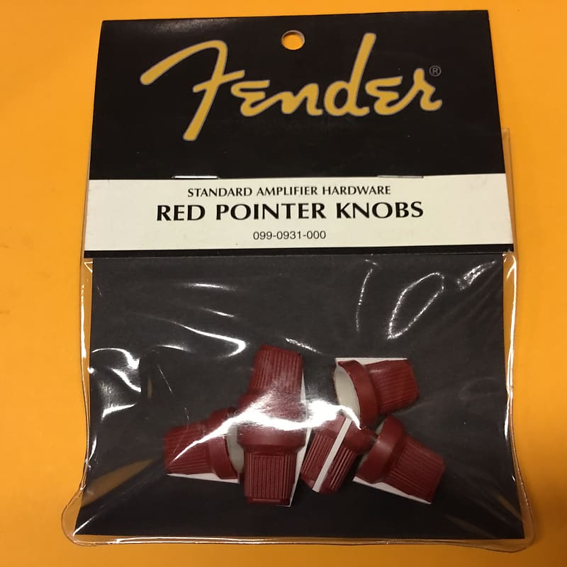 Fender Red Pointer Knobs Reverb