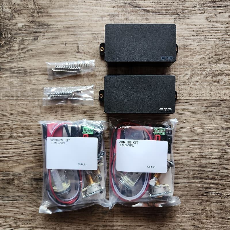 EMG 81 & 60 Active Humbucker PICKUP SET BLACK | Reverb