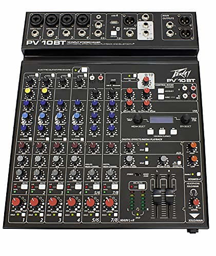 Peavey PV 10 BT 120US 10-channel Mixer with Effects and Bluetooth image 1