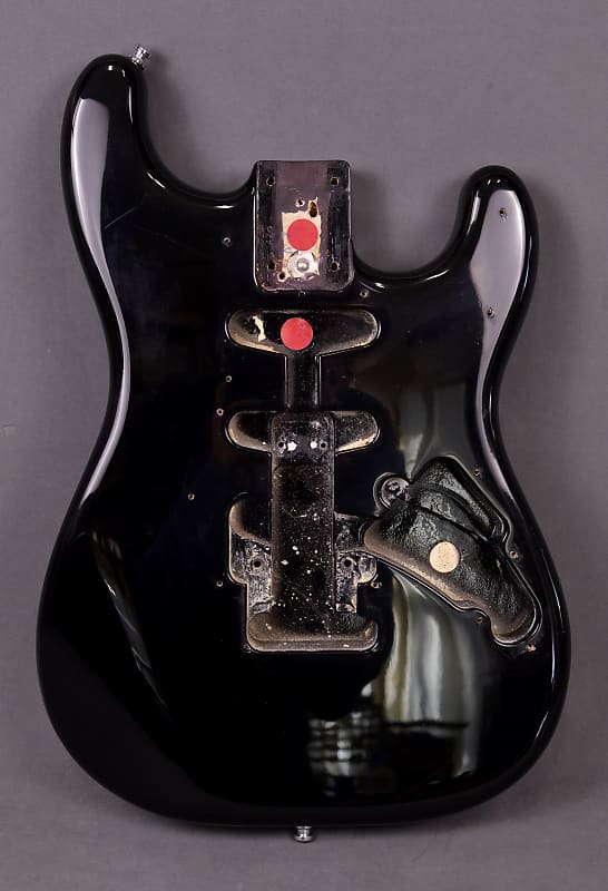 1981-1982-1983 Vintage Fender Stratocaster Dan Smith Era Black USA Body 1980s STRAT image 1