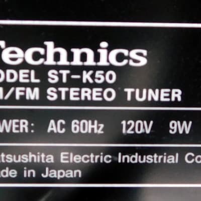 Technics ST-K50 am fm stereo tuner image 4