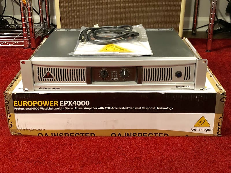 BEHRINGER EUROPOWER EPX4000 4000 WATT STEREO POWER AMPLIFIER