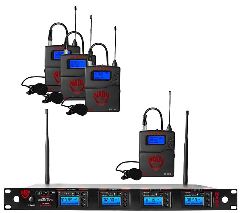Nady 4W-1KU LT Quad True Diversity 1000-Channel Professional UHF Wireless System 4W-1KU LT image 1