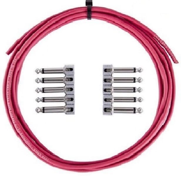 LAVA Cable RED Tightrope Solder-Free Pedal Board Kit 10' Cable Stripping Tool image 1