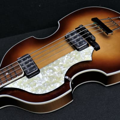 Hofner HCT-500/1L SB Left Handed Contemporary Beatle Bass Hard To Find Brown Sunburst & Hofner CASE image 4