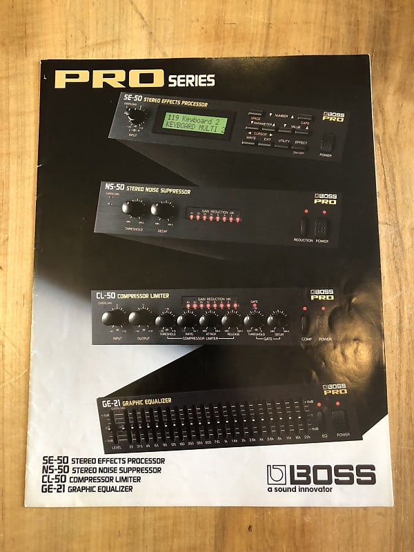 Vintage 1990 Boss Pro Series Catalog | Reverb Canada