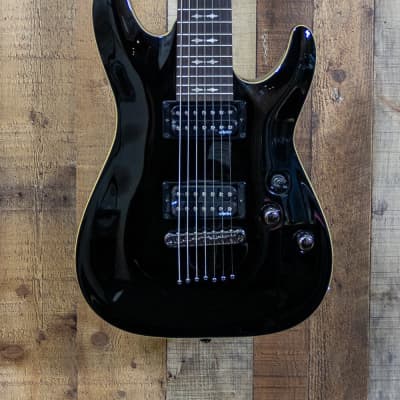 Schecter Omen 7 Electric Guitar - Black image 2