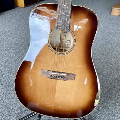 Teton DREADNOUGHT GUITAR, SOLID SPRUCE TOP, GLOSS FM HONEYBU (STS130FMGHB ) 2023 - SOLID SPRUCE TOP, GLOSS FM HONEYBU image 10