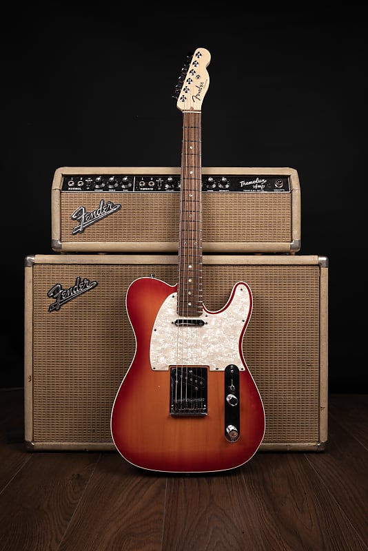 2009 Fender USA American Deluxe Telecaster - in Aged Cherry Sunburst