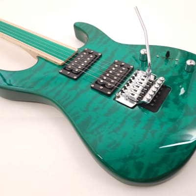 Hadean EG-628 CGR Green Fretless Electric Guitar image 5