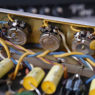 1964 Fender Pro Amp // fully serviced tube amp head // blackface era image 20