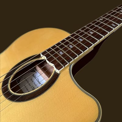 Aslin Dane  Icosa 6 String  thin line electric-acoustic guitar - Natrual  in High Gloss image 4