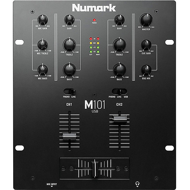 Numark M101 2-Channel Rack-Mount DJ Mixer image 1