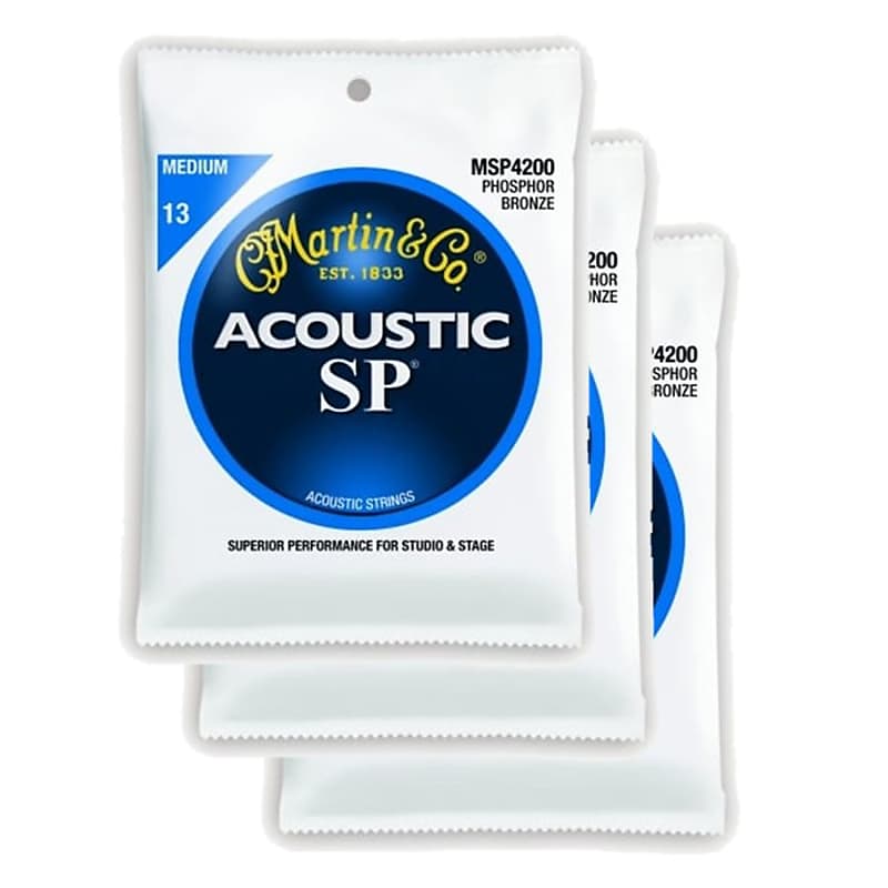 Martin MSP 4200 SP 92 8 Phosphor Bronze Medium Acoustic Strings 3