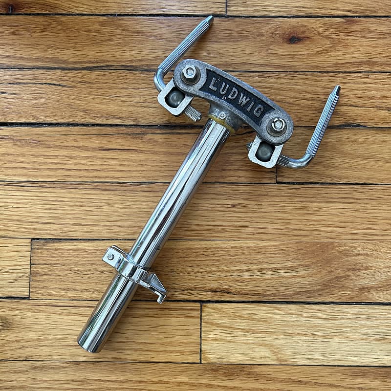 1968 Ludwig Double Tom Mount Block Lettering Reverb