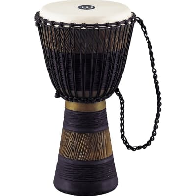MEINL Earth Rhythm Series Original African-Style Rope-Tuned Wood Djembe with Bag Medium image 2