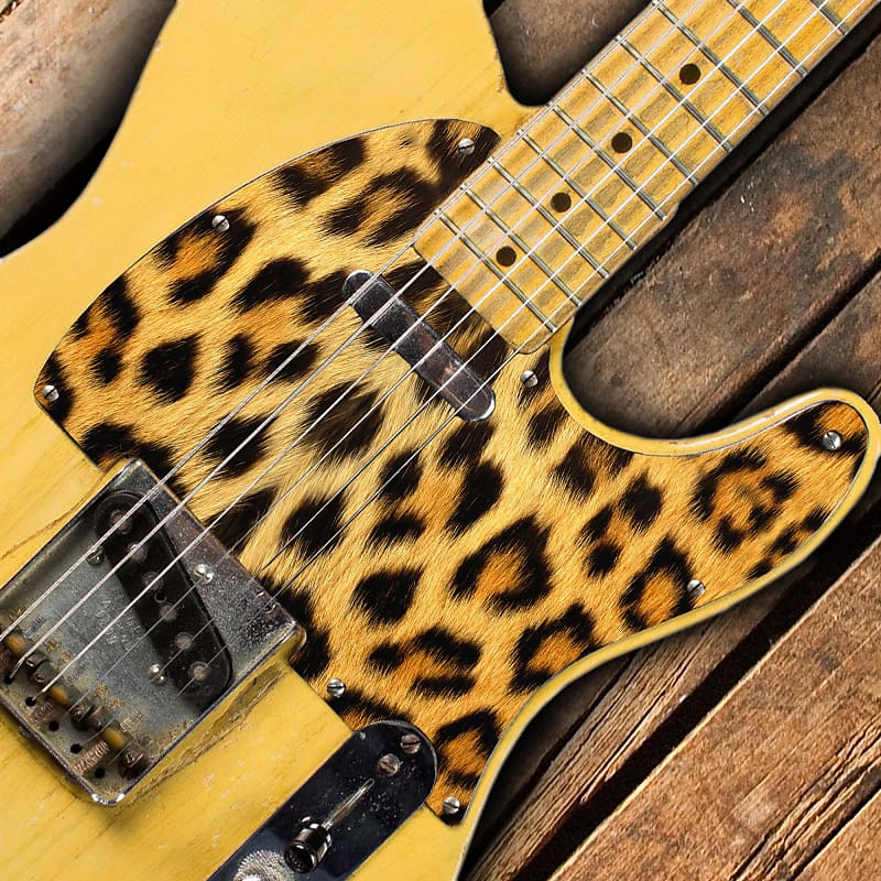 Telecaster Leopard Fur Pickguard Custom Printed 3 Ply Reverb 2434