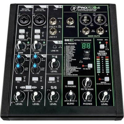 New - Mackie ProFX6v3 6-channel Mixer with USB and Effects image 6