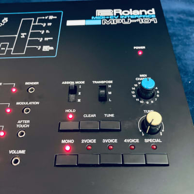 Roland  MPU-101 Vintage  MIDI to CV/Gate Converter • Like NEW • Manual image 4