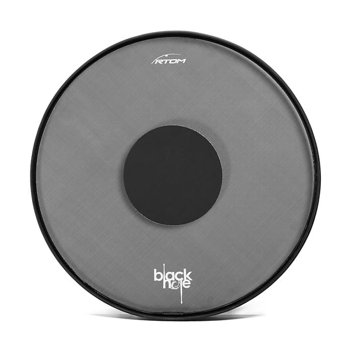 RTOM - BLKHOL18 - 18" Bass Drum Black Hole Practice Pad, Snap-on, Tuneable Mesh Head image 1
