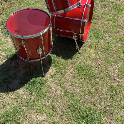 Pearl BLX all birch shells Early 90’s? Red lacquer image 2