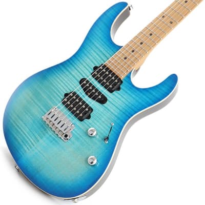 Suhr Guitars JE-Line Modern Plus (Bahama Blue Burst/Roasted Maple) [SN.72455] for sale