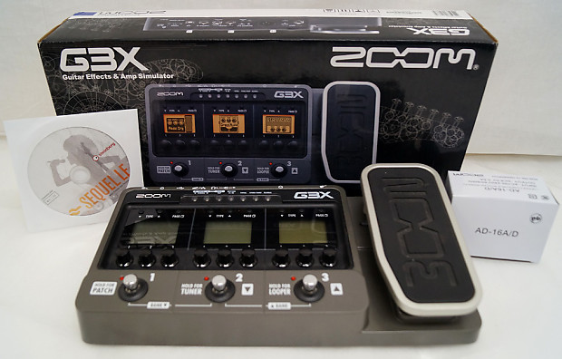 USED Zoom G3X Guitar Effects + Amp Simulator w/ EXP Pedal