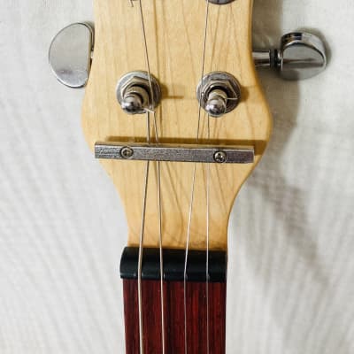 Turtle shell 4 string fretless slide guitar image 3
