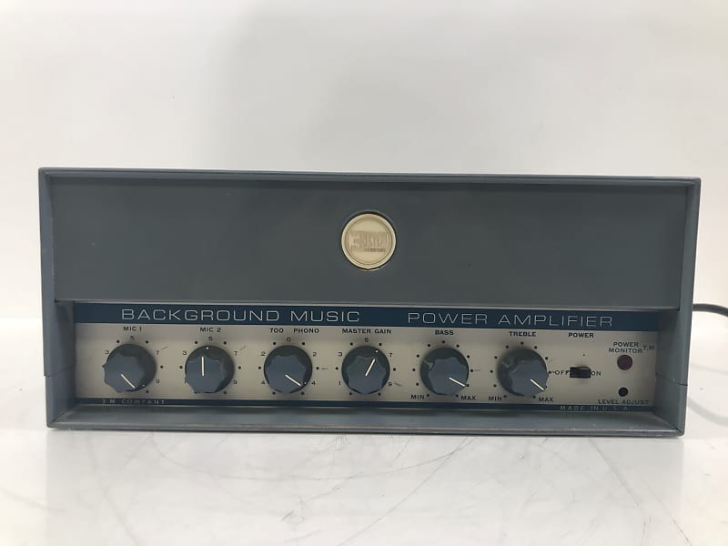 Western Electric / 3M Company Background Music Power Tube Amplifier  			