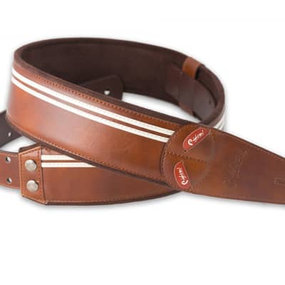 Right On Steady MOJO Race Guitar Straps - Brown image 1
