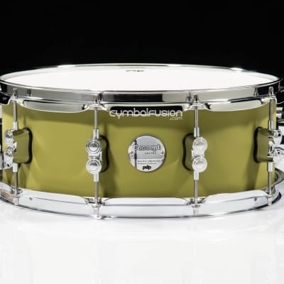 PDP Concept Maple Snare - 5.5x14 Satin Olive image 1