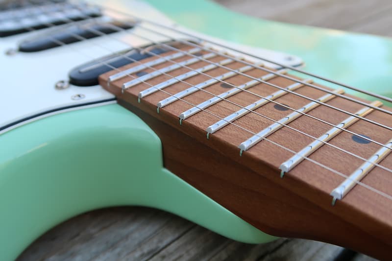 Kiesel Delos HSS 2019 Surf Green Roasted Maple Fralin Pickups