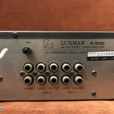 Luxman R-5030 Vintage AM/FM Stereo Tuner Amplifier Receiver image 6