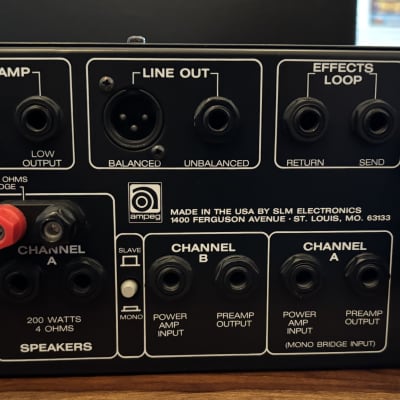 Ampeg SVT-400T 400-Watt Rackmount Bass Amp Head 2000s - Black image 6