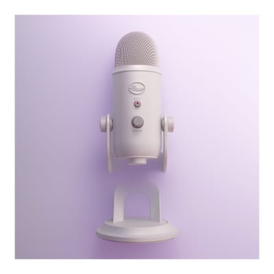 Logitech Aurora Yeti Wired Microphone in White Mist