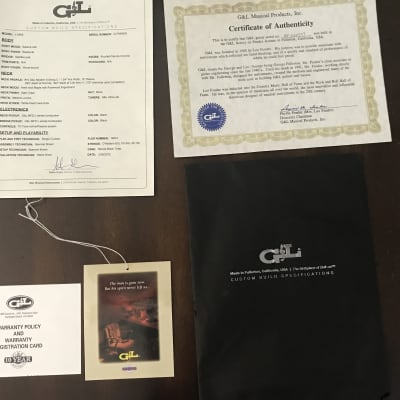 G & L  L-2500 Case Candy Envelope Warranty Tag Letter for sale
