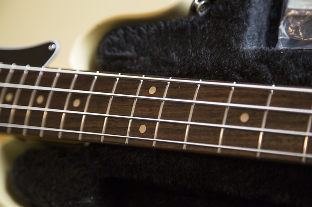 Freedom Custom Guitar Research Slab Precision Bass 2008 Vintage White