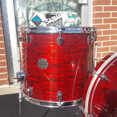 New Mapex 4pc shell pack -Mapex Saturn V Studioease 2018 Red Strata Pearl Custom Wrap  - Awesome! image 3